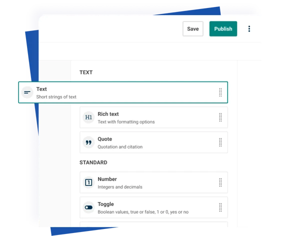 The Contensis content type builder