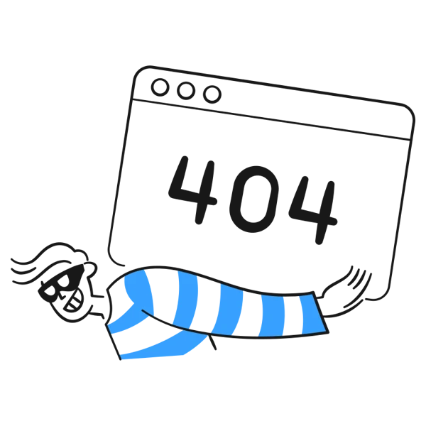 A website 404 image because of cyber crime.