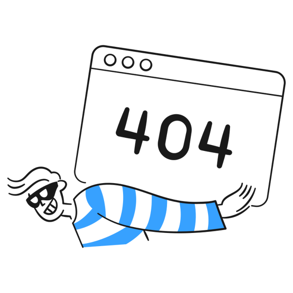 A website 404 image because of cyber crime.