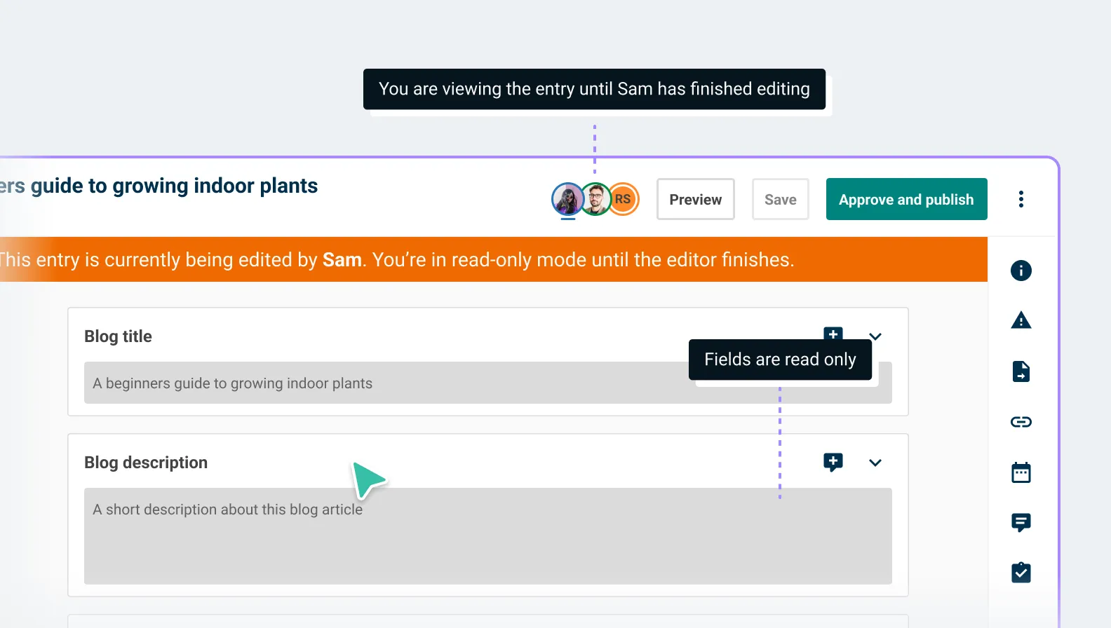 The collaboration view