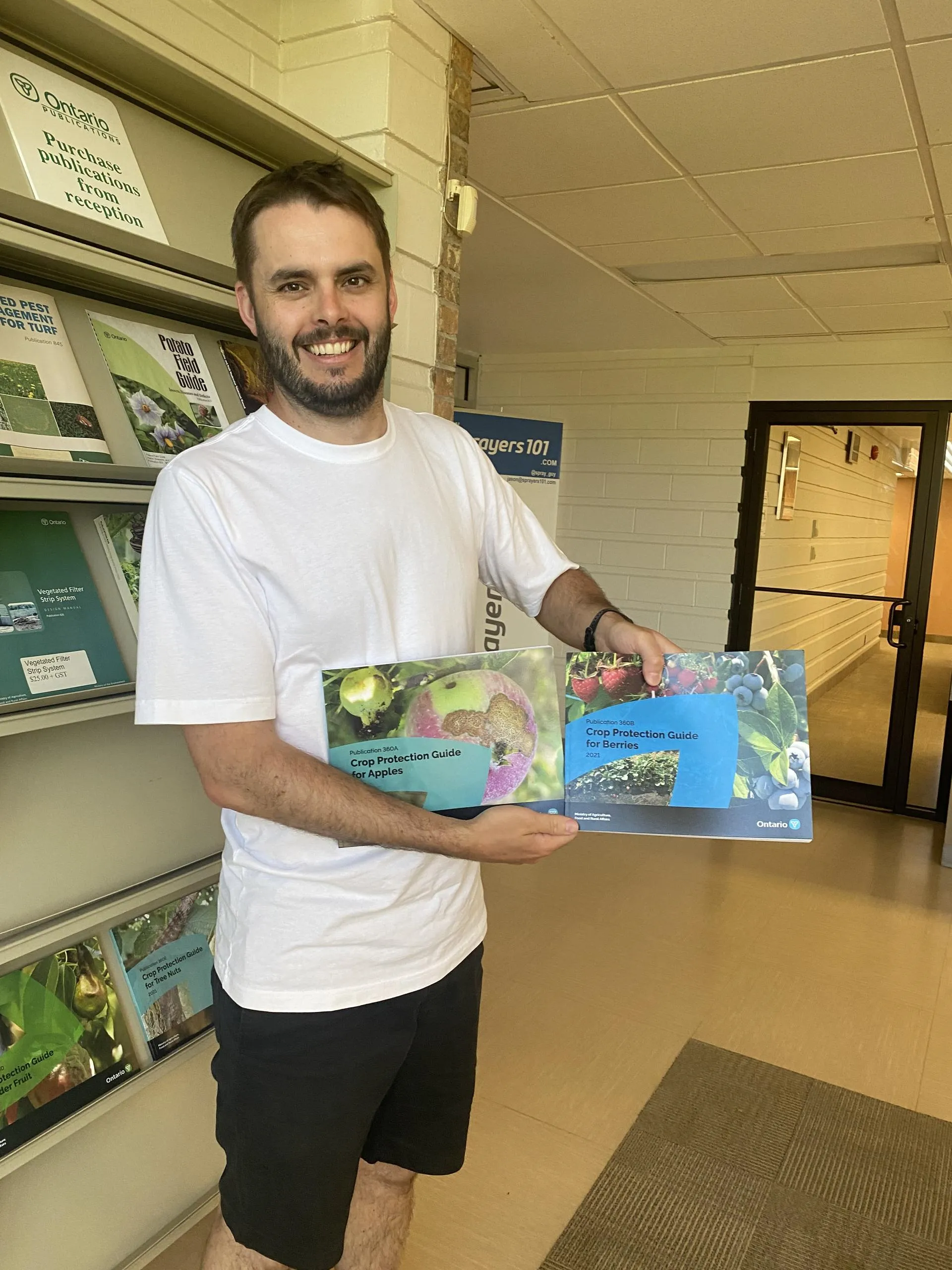 Product manager, Joe Miller, with the previous crop protection resources