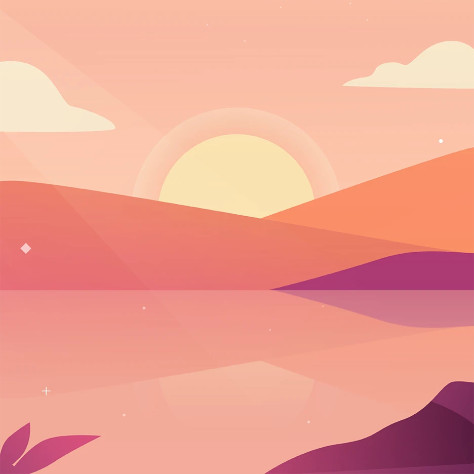 mixkit-gorgeous-sunset-over-hills-and-water-84-square