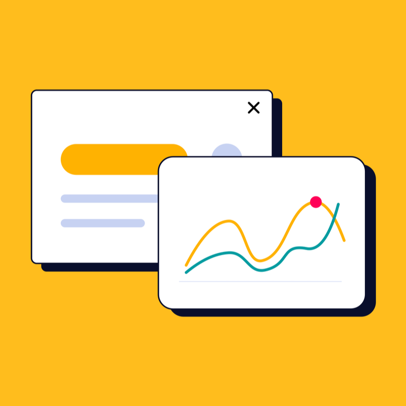 Illustration of a graph to represent SEO for a headless CMS