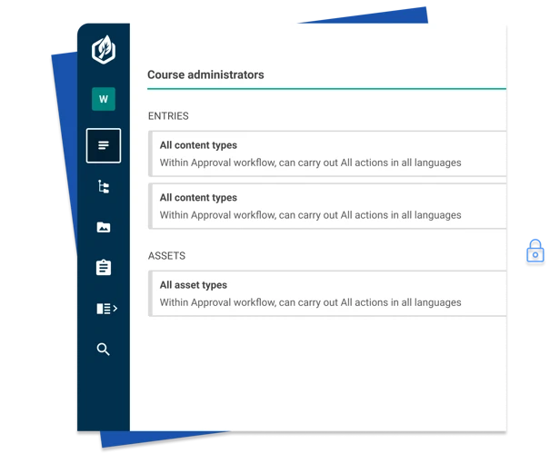 User permissions being updated in the Contensis user interface.