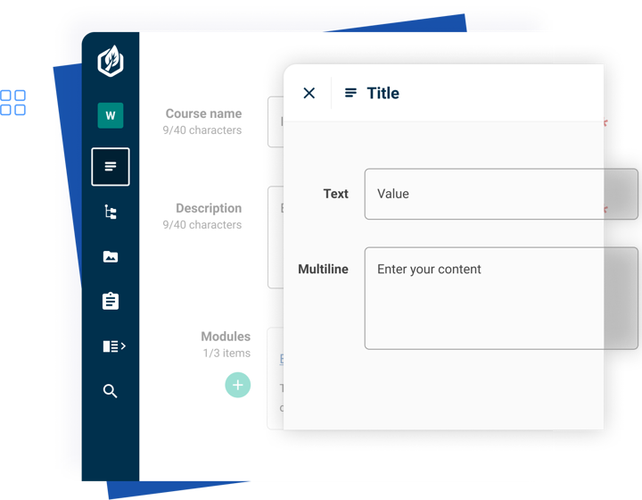 An entry being created in Contensis for a course page.