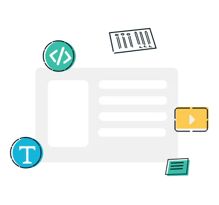 An abstract illustration of a content type.