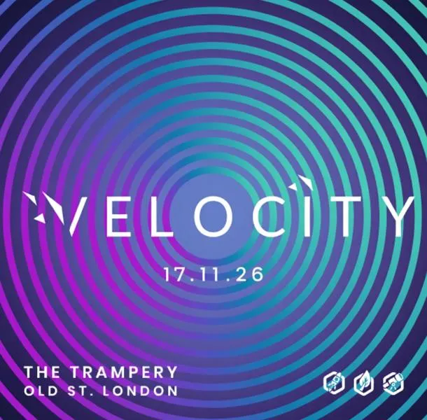 Velocity event on 17.11.23 at The Trampery Old St, London with a colour background