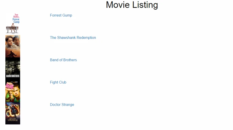 movie listing