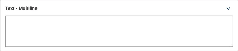 An example of a multiline text field
