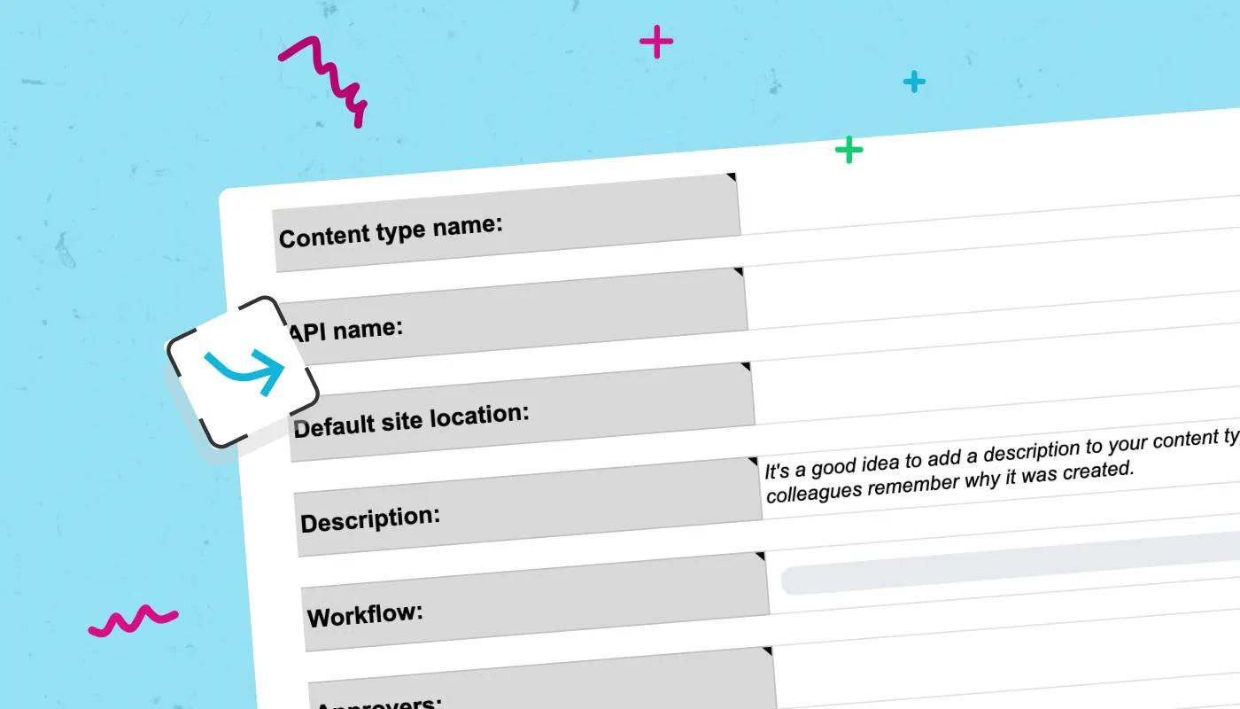 An illustration of the Contensis content type planning template.