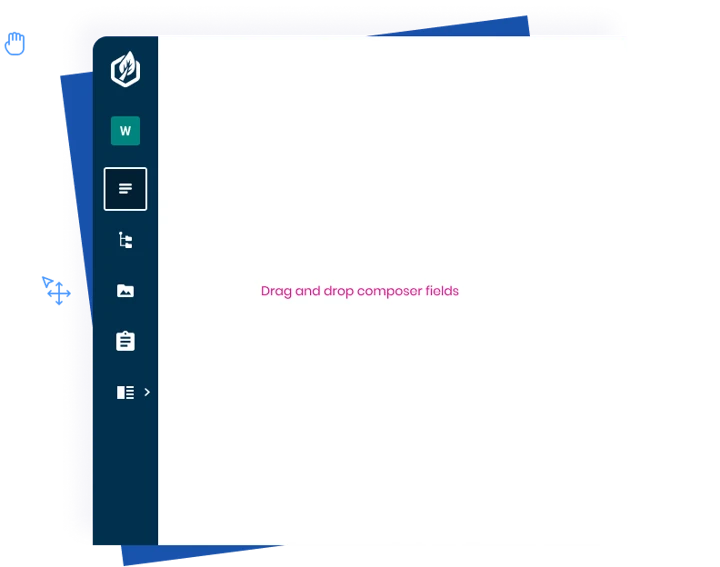 The drag and drop composer.