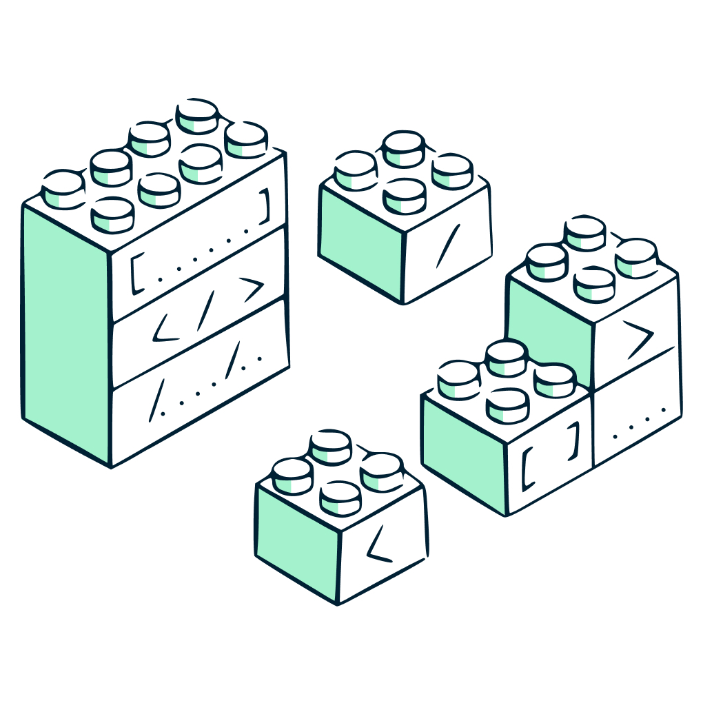 An Illustration of building blocks