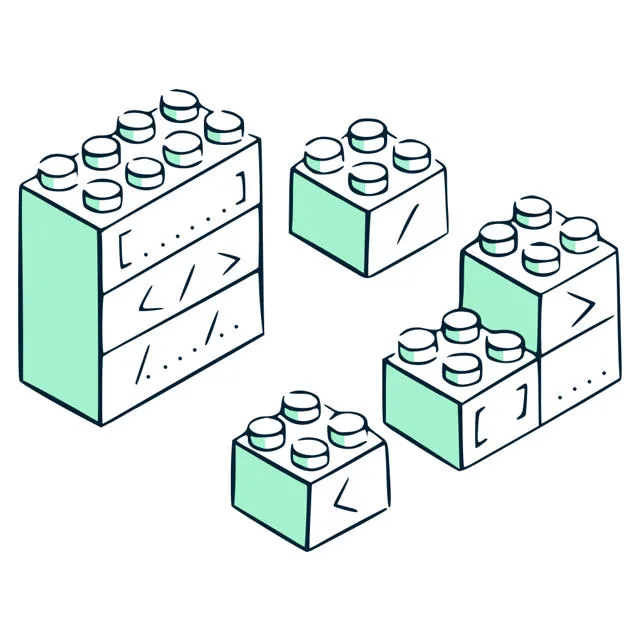 An Illustration of building blocks
